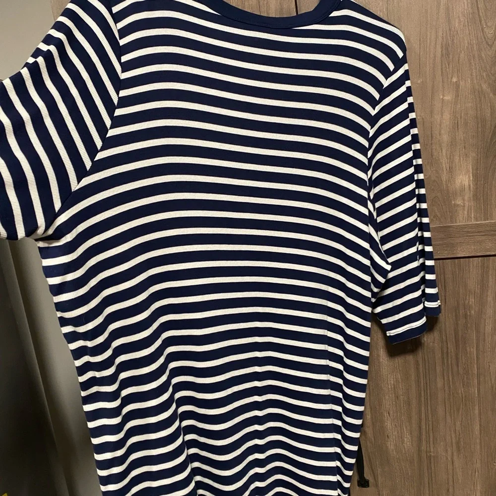 Torrid Navy and White Striped Top - Picture 5 of 5